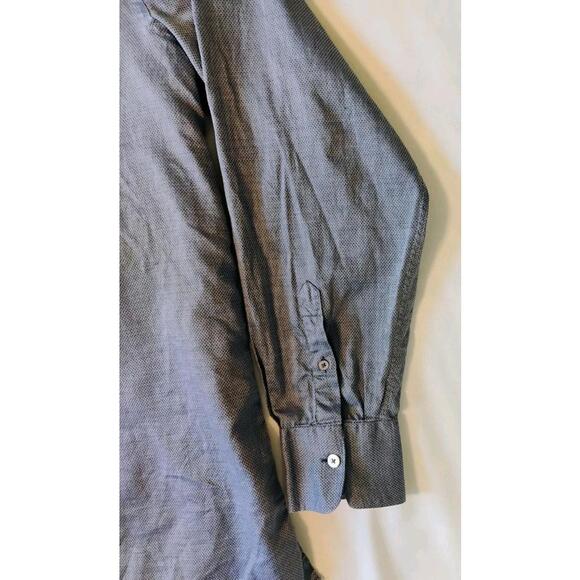 Men’s Canali Blue Patterned Dress Shirt XL - Picture 2 of 9